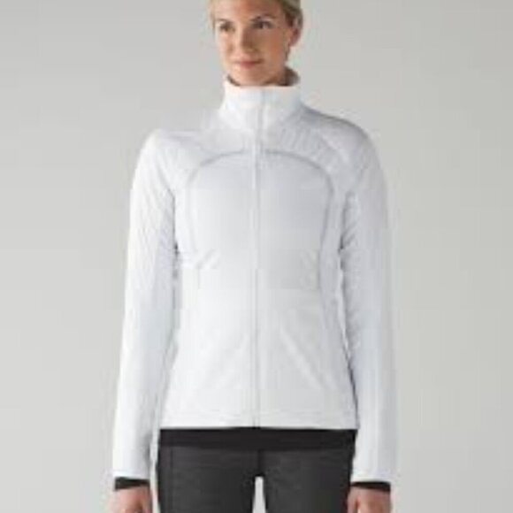 Lululemon Run For Cold Jacket White 8 - Picture 1 of 16